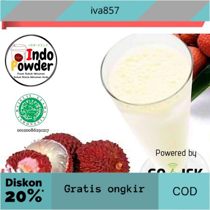 

PROMO Bubuk Minuman rasa Leci 1 Kg / Leci Powder 1 Kg / Bubuk Leci 1 Kg GRATIS ONGKIR