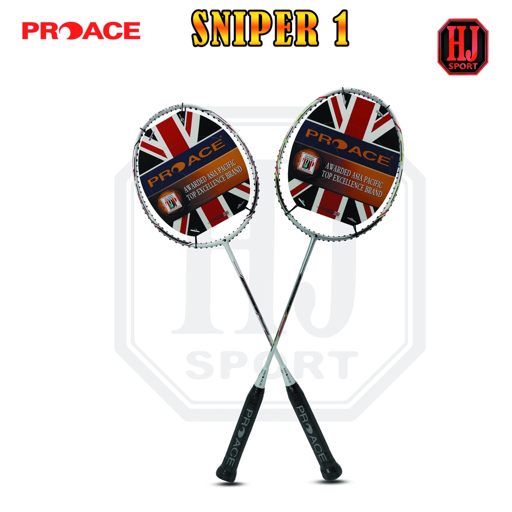 Raket Badminton Original Pro Ace Sniper 1 Bonus Komplit