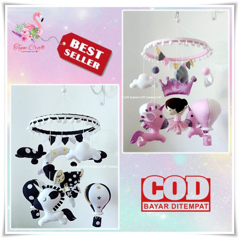 Mainan Bayi Mainan Gantung Bayi Baby Mobile Mainan Edukasi Baby Toy Mainan Gantung Box Bayi Custom T