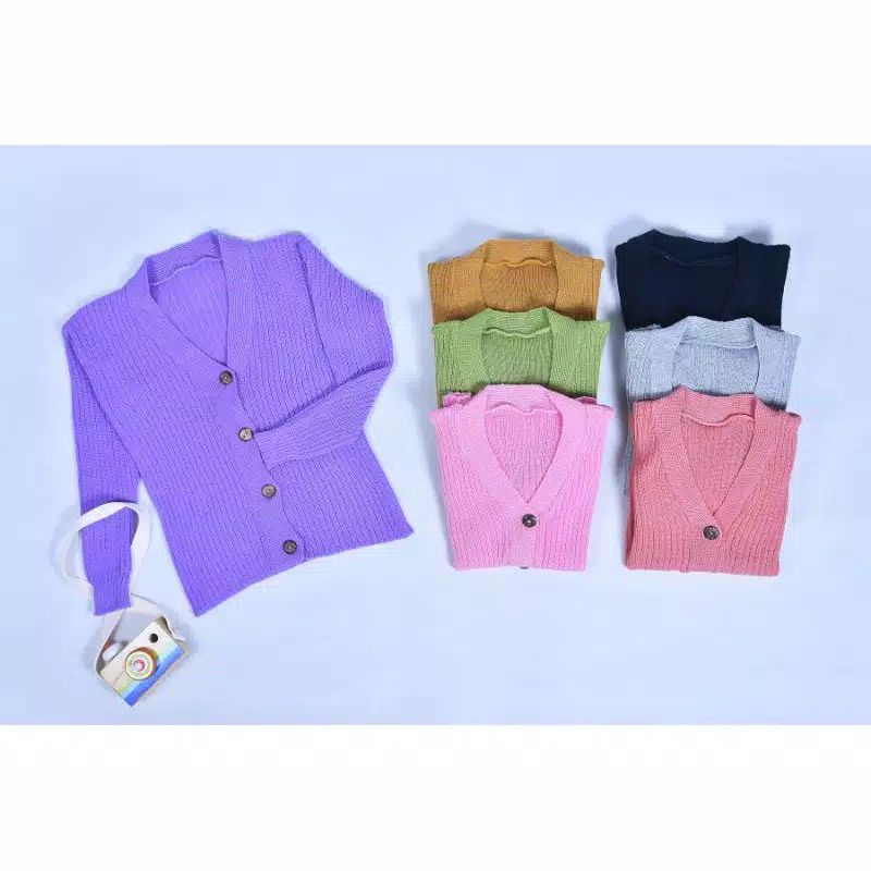 Cardigan Anak Rajut 2-3 Tahun KANCING BATOK cardigan rajutan anak Cardigan Rajut Polos