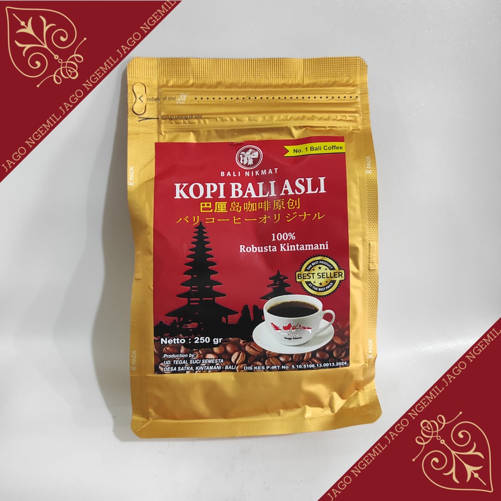 Kopi Bali Asli Kintamani Arabica &amp; Robusta - Bali Nikmat 250gr