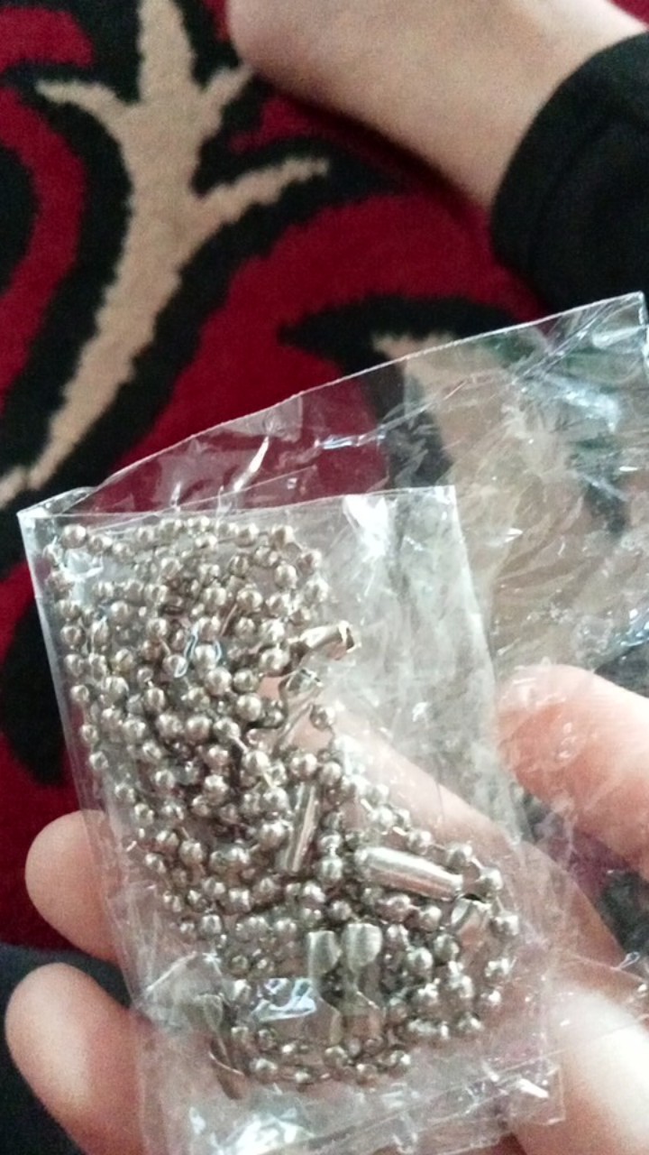 Rantai Biji Lada / Biji Merica / Rantai Gantungan Kuku Hangtag 10 Cm