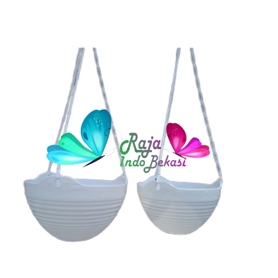 Pot Bunga Gantung Gentong Lovenia Ggs 8852 Size S Putih - Pot Gantung Tinggi Murah Grosir