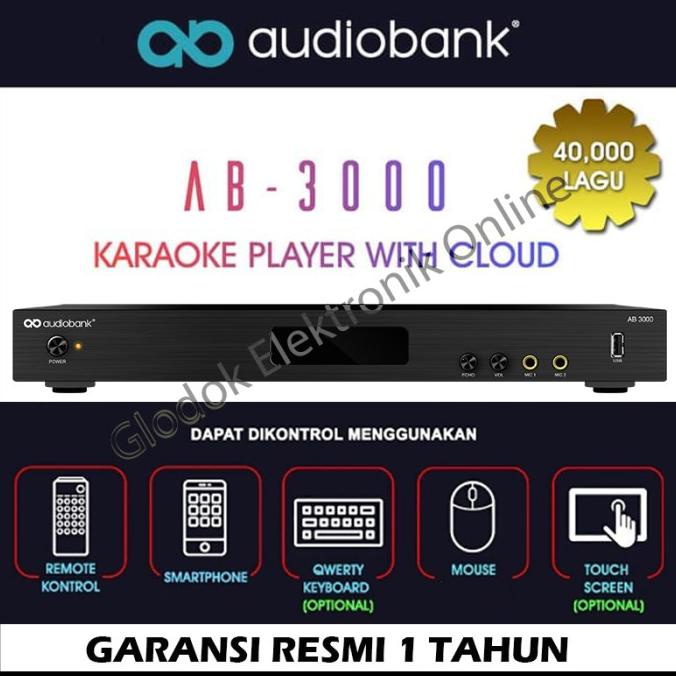 New Audiobank Ab-3000 / Ab3000 Karaoke Garansi Resmi Termurah
