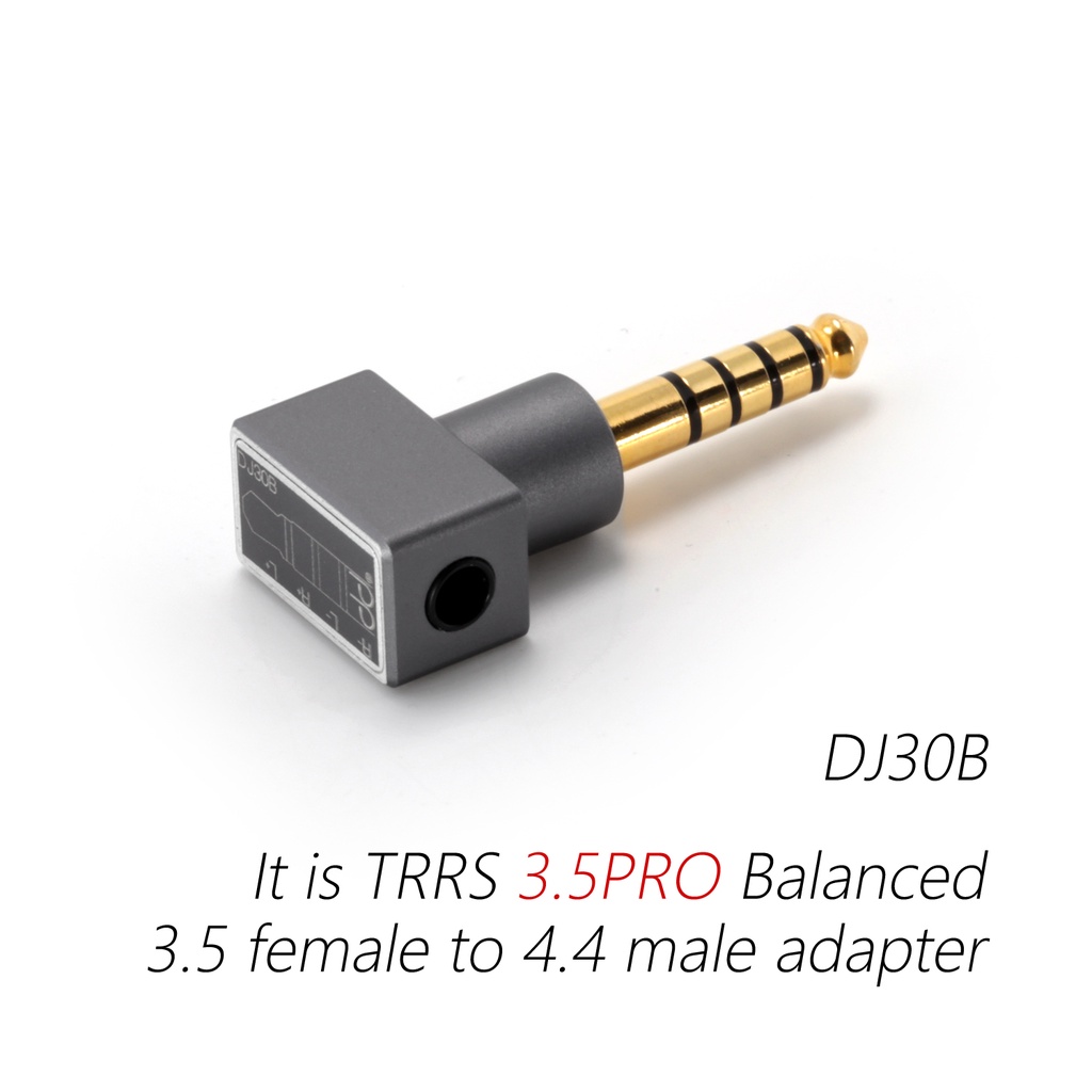 DD ddHiFi DJ30B TRRS 3.5PRO Balanced Female to 4.4mm Male Adapter, Dedicated to 3.5PRO Balanced Earphones Only