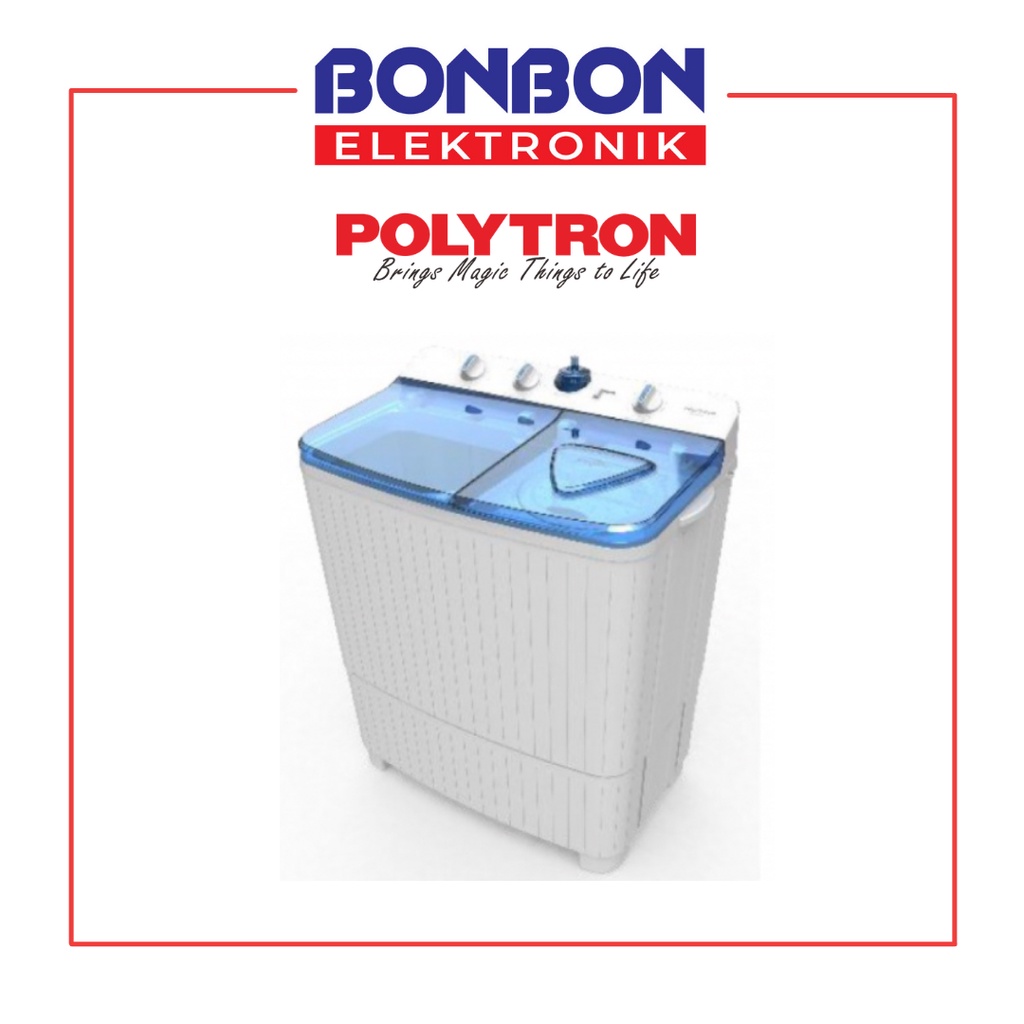 Polytron Mesin Cuci 2 Tabung 9.5KG PWM 951B / PWM951 / 951 B