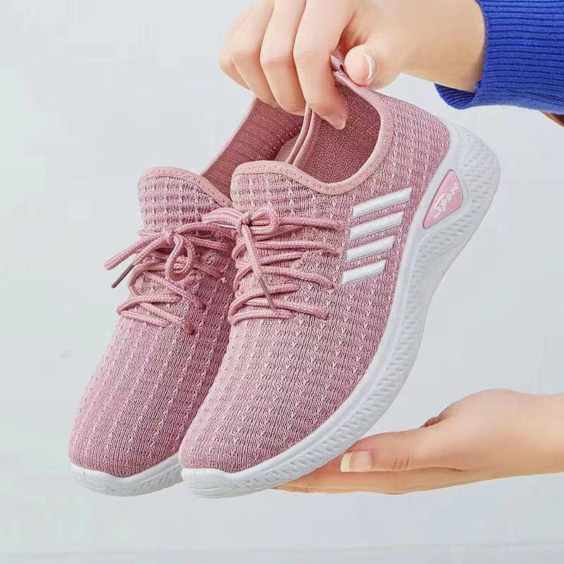 ☀ Sunly ☀  SP023 Sepatu Garis Sneakers Wanita Korea Import Fashion