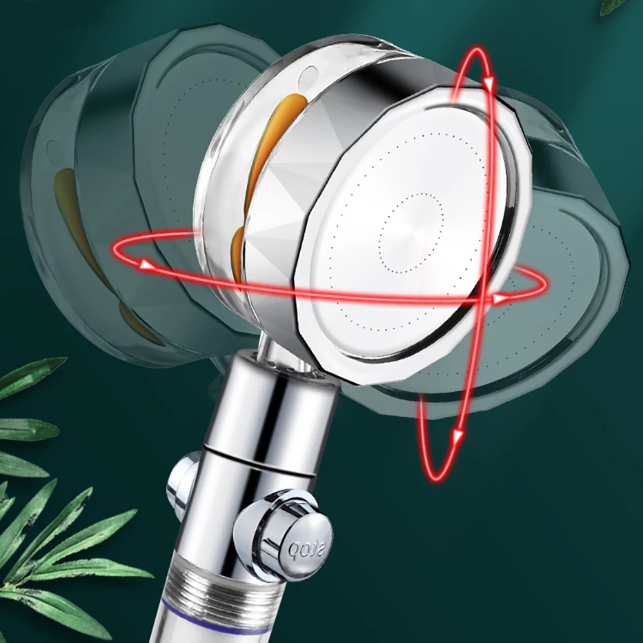 [M7] KEPALA SHOWER MANDI KIPAS / HAND SHOWER BALING PUTAR  / HAND SHOWER MANDI / KEPALA SHOWER WATER SAVING HEMAT AIR