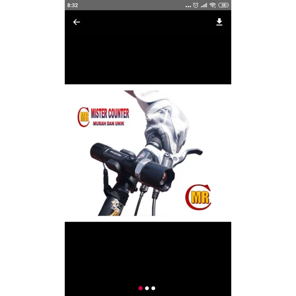 SENTER SEPADA PLUS BRAKET SENTER SWAT SENTER POLICE LAMPU SEPEDA LAMPU LED