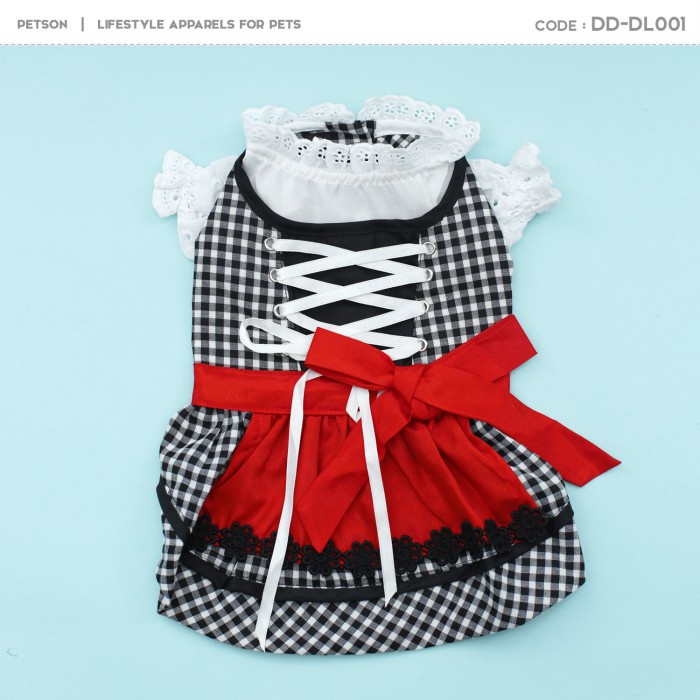 Baju Anjing Maid Dress