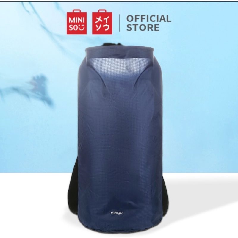MINISO OFFICIAL Minigo Dual Bucket Backpack uk 32x20x47cm / tas traveling / tas ransel miniso