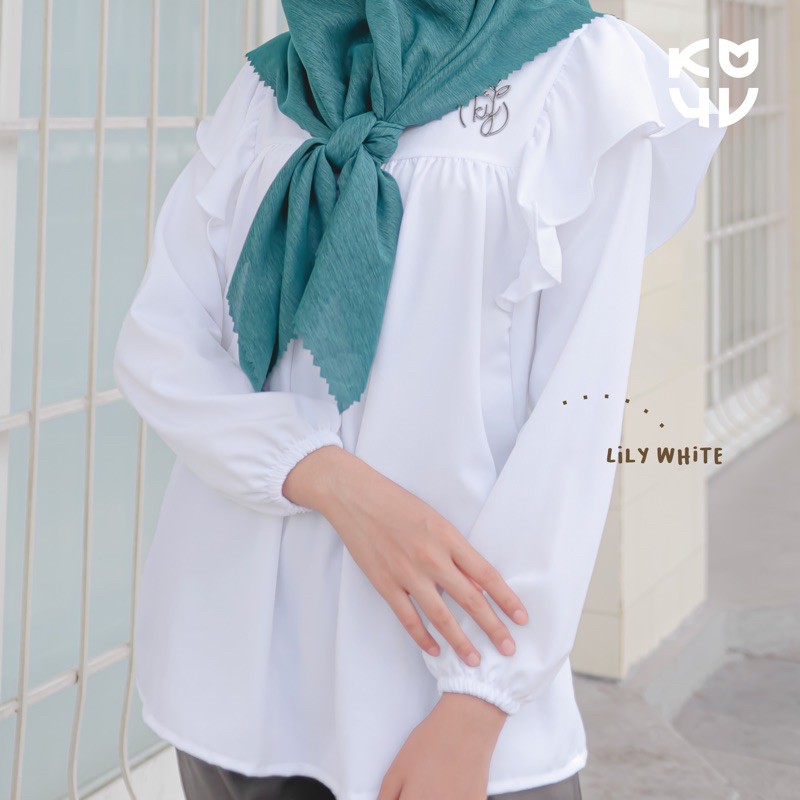 Koyu hijab Baju Atasan Kode Lily Top Blouse Hot Product