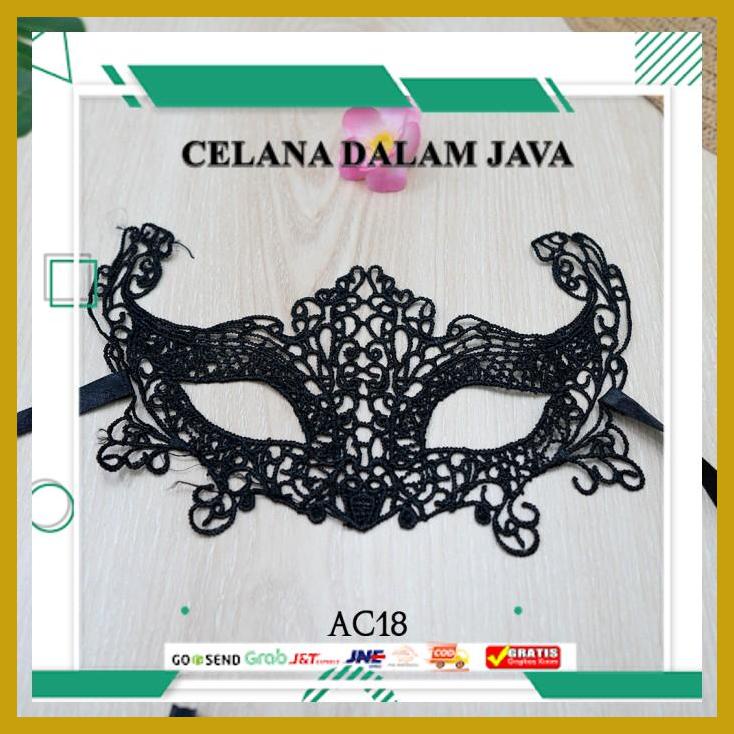 

DISKON TOPENG PESTA AKSESORIS SEXY LINGERIE LACE BLACK MASK HITAM AC18 IMPORT!!