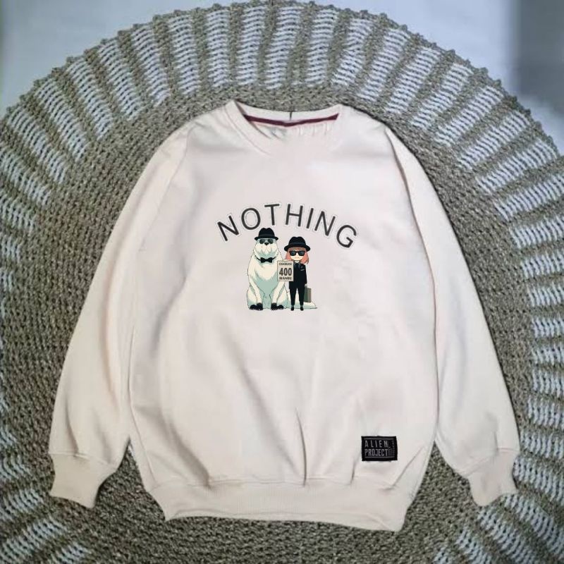 crewneck rose /crewneck cream pria/crewneck pria/crewneck cewek/crewneck cowok/crewneck vibe