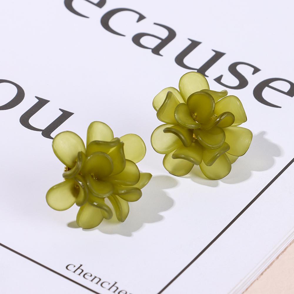 R-flower Flower Anting Kepribadian Trendi Paduan Stud