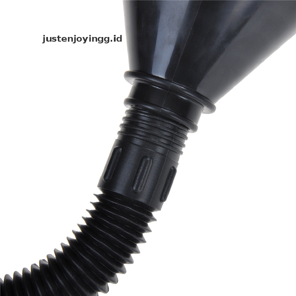 // justenjoyingg.id // Black Flexible Car Motorcycle Funnel Spout Mesh Screen Strainer Gasoline ~