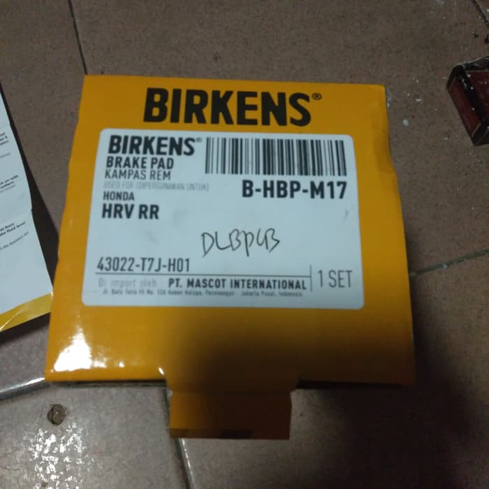 kampas rem belakang mobil honda hrv