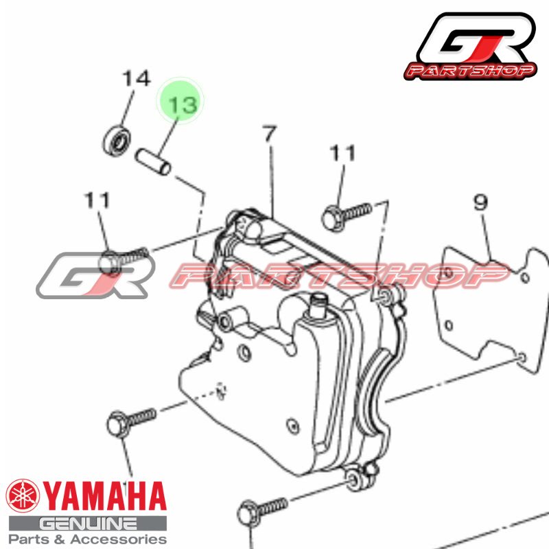 ROD BOSH BLOK HEAD AEROX NMAX LEXI ORIGINAL YAMAHA 2DP-E132G-00 PIN PEN BOS SELENOID SOLENOID SENSOR VVA ORI YGP