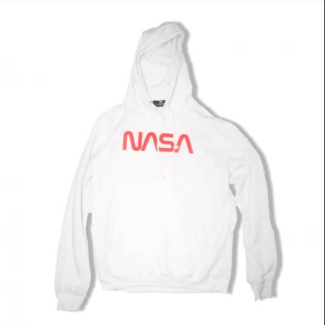 h&m nasa hoodie white