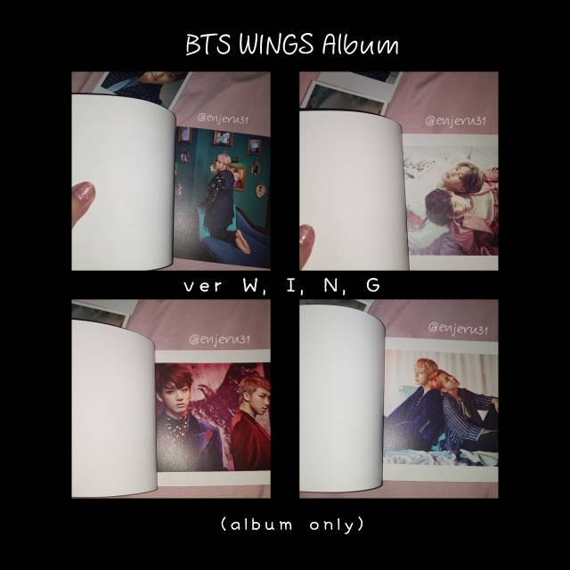 Sisa Poster Bts Wings Album Only Poster Ver W I N G Shopee Indonesia