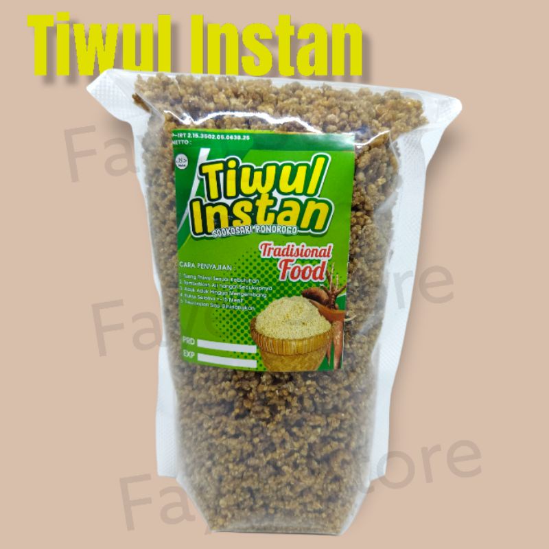 

Tiwul Instan Makanan Tradisional Sehat Alami Camilan Siap Makan
