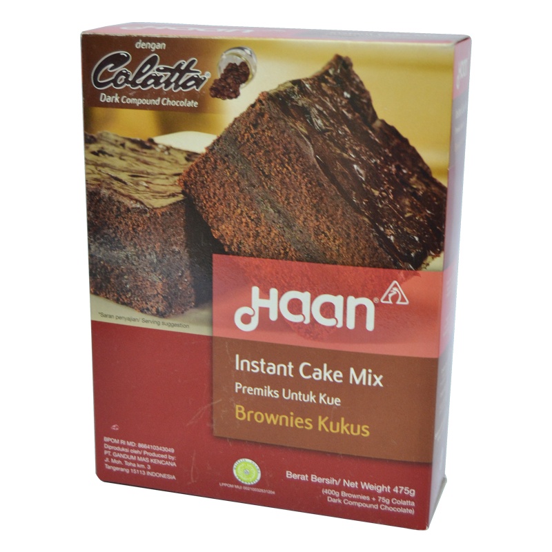 

Haan Bhn Kue Brownies Kukus 475Gr