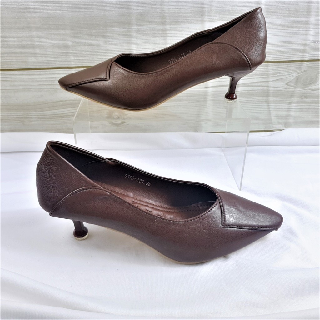 NORVID Sepatu Kitten Heels Formal kerja 0119-A31