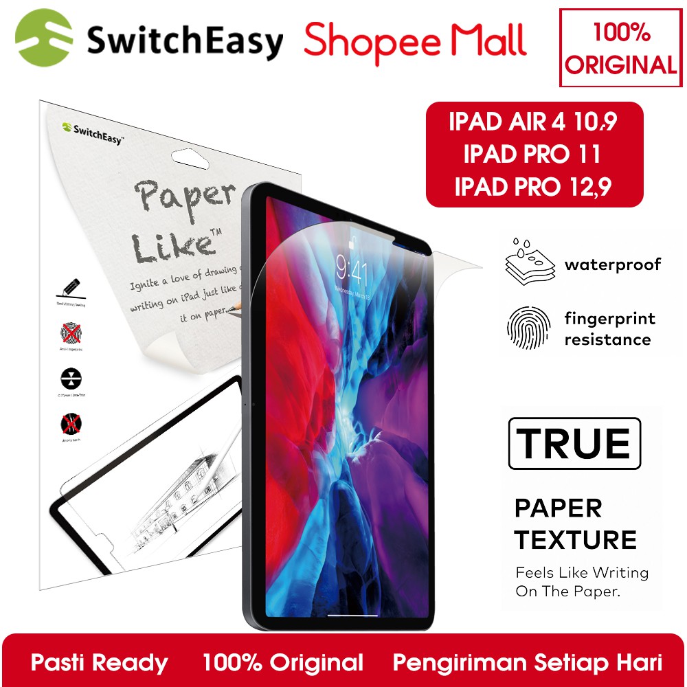 Original SwitchEasy Anti Gores Paperlike iPad Pro 11 & 12