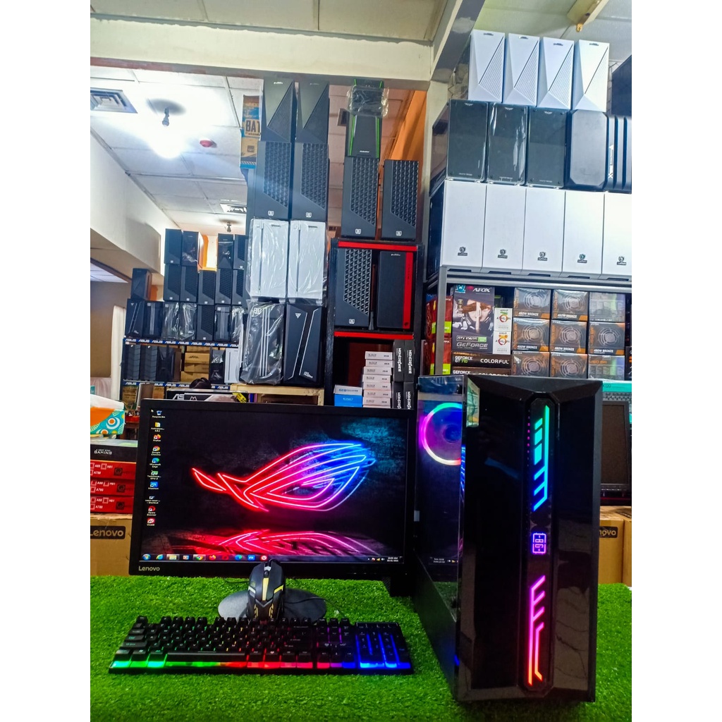 PC GAMING EDITING CORE I7-RAM 8GB-HDD 500 GB-SSD 120GB-VGA 4 GB-MONITOR 22 INCH