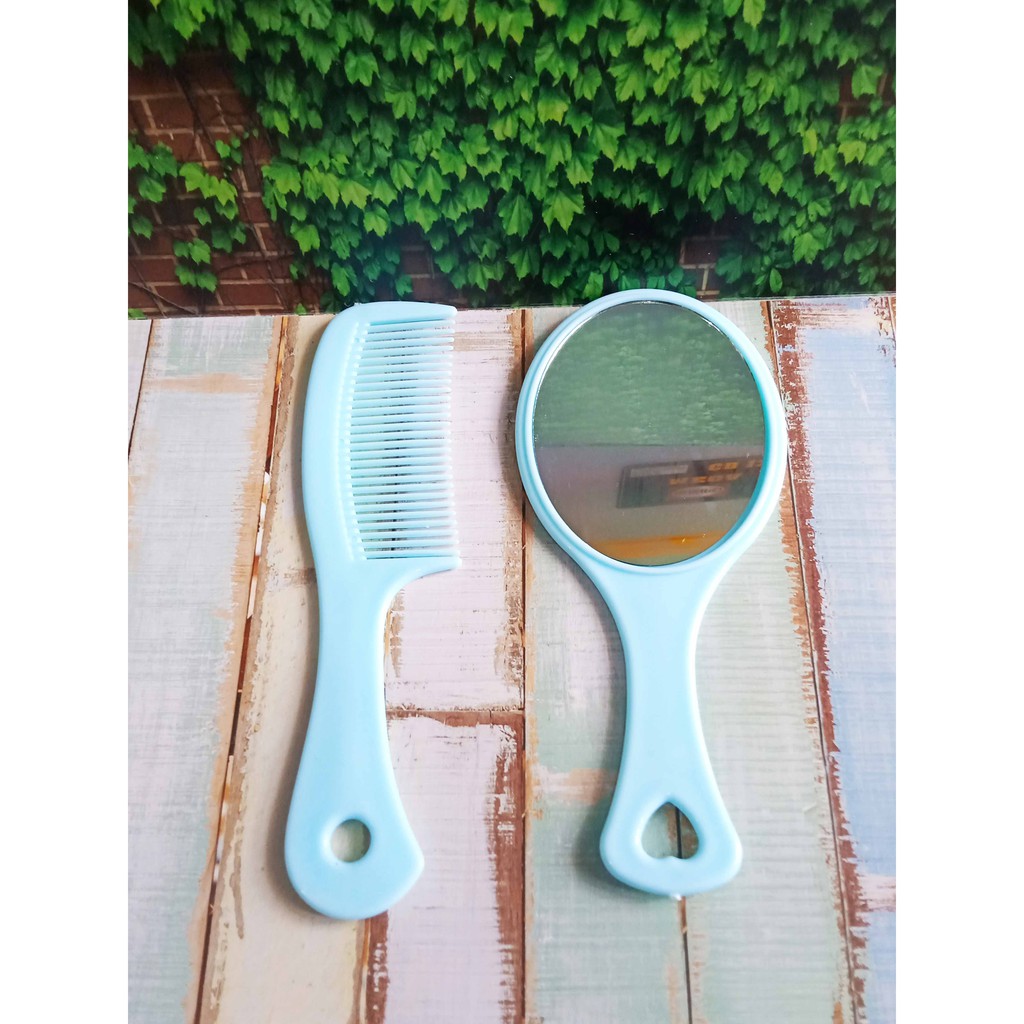 Set Sisir dan Kaca Fancy untuk Anak Merapihkan Rambut Multiwarna