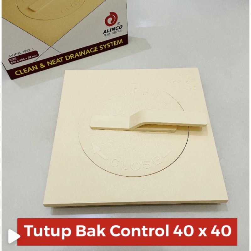 Tutup Bak Kontrol / Drainage Control Cover 40 x 40ABS Alinco Cream