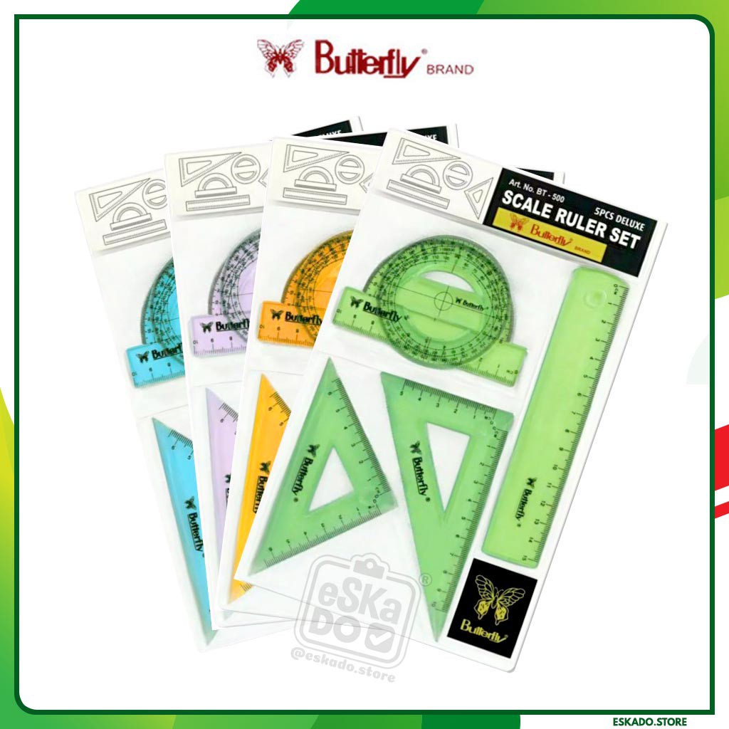 

Scale Ruler Penggaris set Butterfly BT-500
