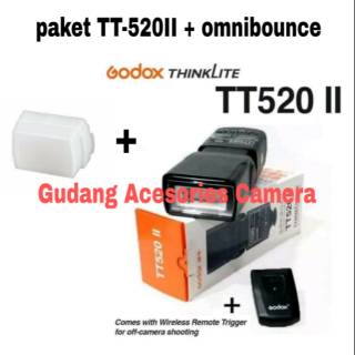 Paket flash GODOX TT-520II TT520II + omnibounce/ softcover