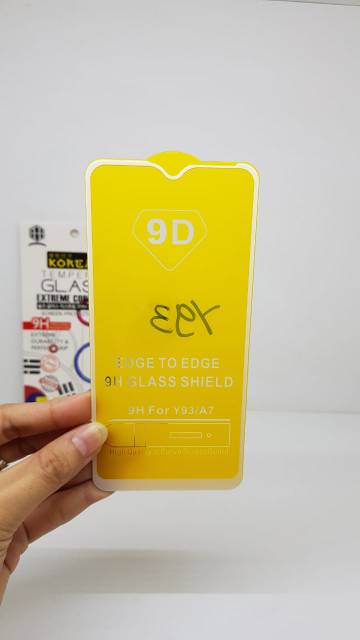 KOREAN Tempered Glass Vivo Y93 6.2 inchi FULL SCREEN Guard TG 5D Vivo Y95 FULL GLUE Anti Gores Kaca