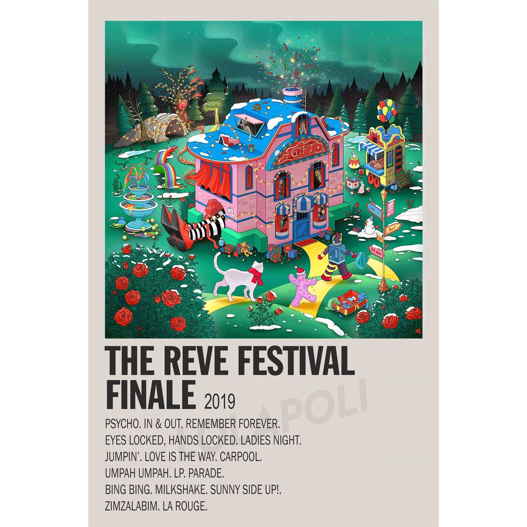 Poster Cover Album K-Pop The Reve Festival Finale - Red Velvet