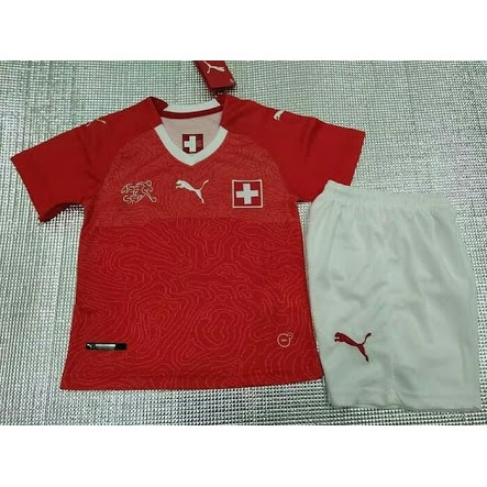 JERSEY BAJU BOLA ANAK SWISS HOME / ANAK WORLD CUP 2018 GRADE ORI