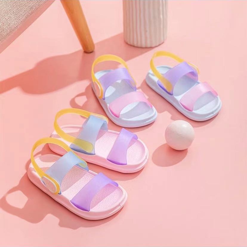 babyfit GLASS GUMMY sandal karet anak perempuan dengan motif polos import cyx-1027r