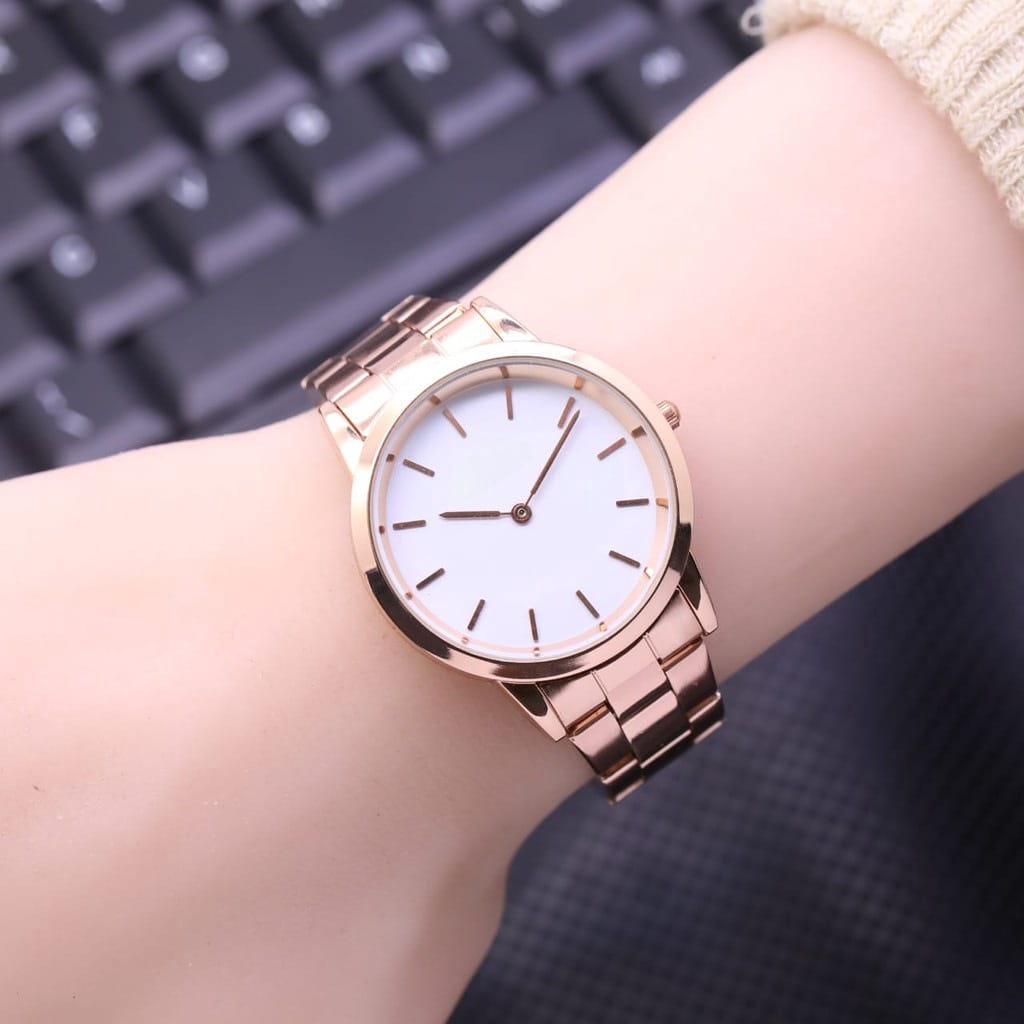 Jam Tangan Wanita Harajuku Korea Fashion DE 22 Strap Rantai