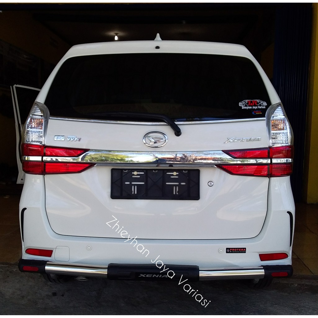 AVANZA XENIA ALL NEW AVANZA XENIA BEMPER BELAKANG STAINLESS BULAT / BUMPER ORI SUNRISE