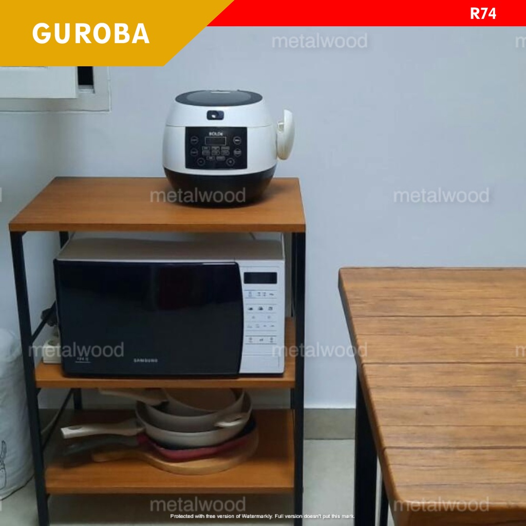 meja dapur Rak microwave rak oven rak dapur