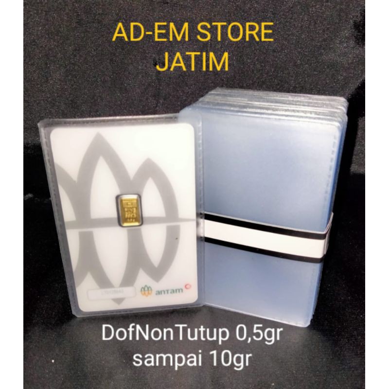 

Plastik Pelindung Logam Mulia Antam 0,5-10gr Doff Tanpa Penutup (10PCS)