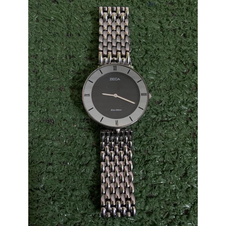 Zeca jam tangan wanita stainless steel analog original anti air 1002LA silver Black preeloved