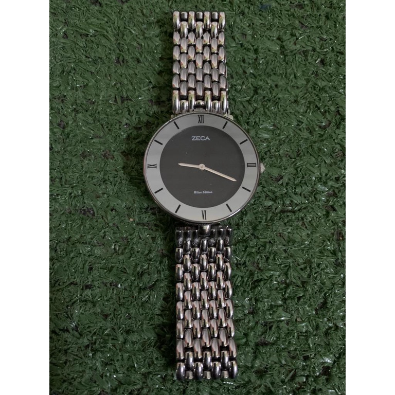 Zeca jam tangan wanita stainless steel analog original anti air 1002LA silver Black preeloved