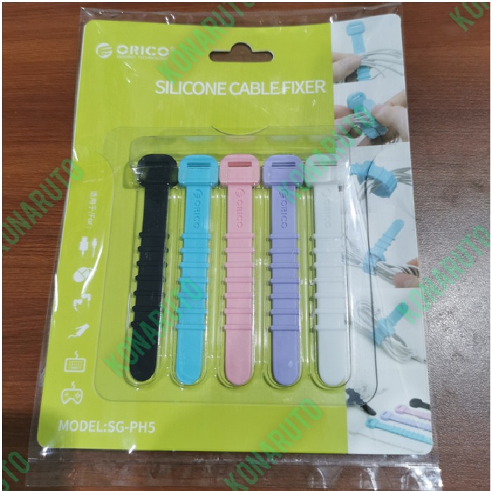 ORICO Colorful Silicone Cable Tie - pengikat kabel - SG-PH5