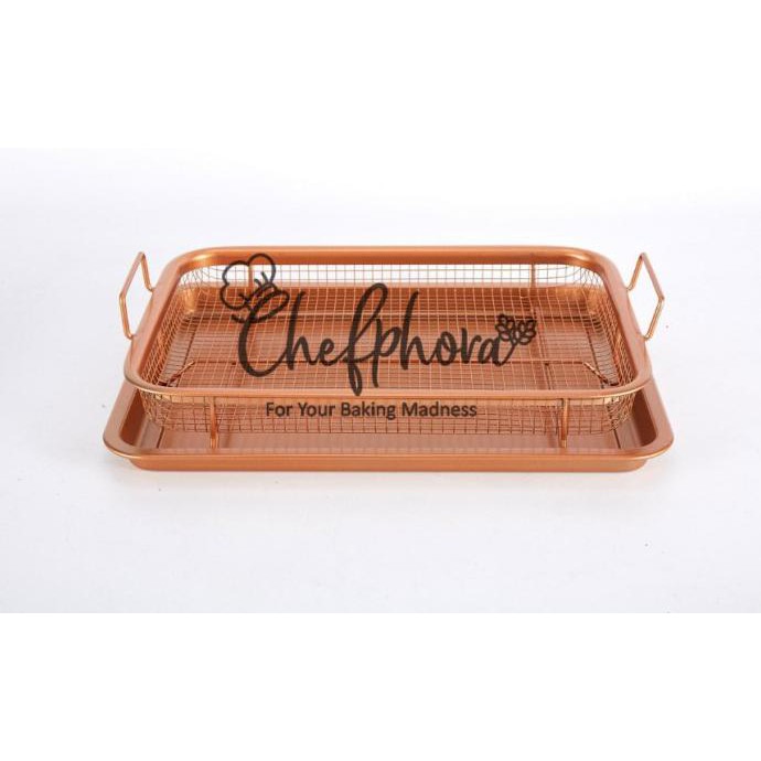 

Chefphora Baking Tray Crisper Copper Cooling Rack Pendingin Peniris Ready Stok