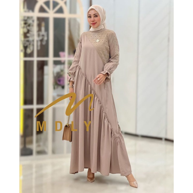 Gamis Dress Wanita Terbaru Ayunda Dress by Mdly 3236