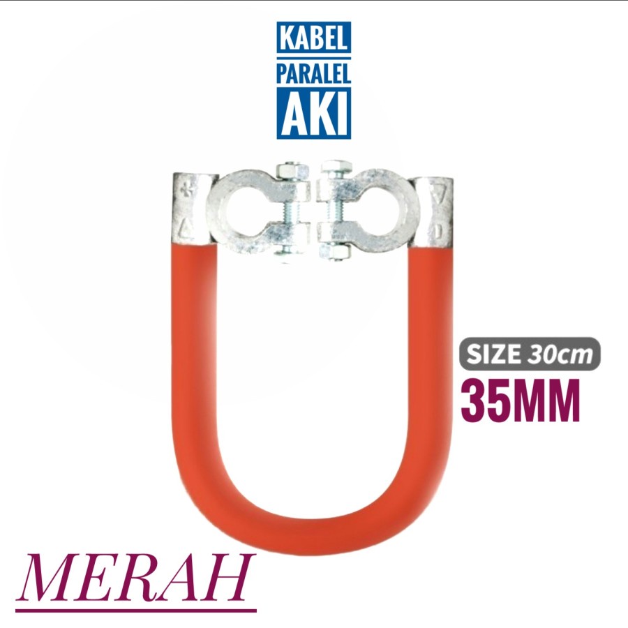 KABEL PARALEL AKI KABEL SERI KABEL AKI 30CM TEBAL KABEL 35MM UNIVERSAL