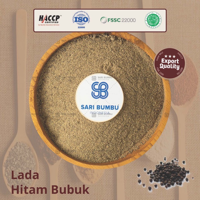 

Lada Hitam Bubuk 250 Gram / Black Pepper Powder KUALITAS PREMIUM