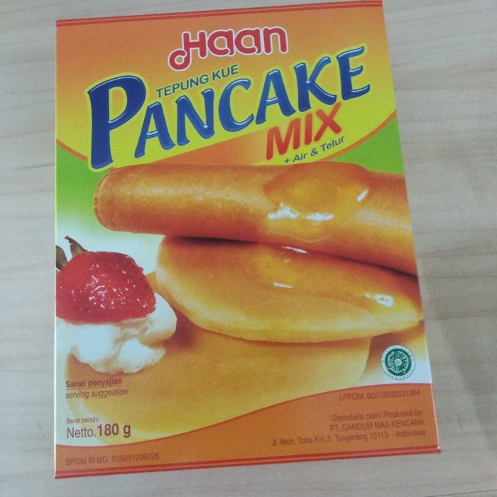 

cs01477 Tepung Kue Pancake Mix Haan 180 G Da01D100