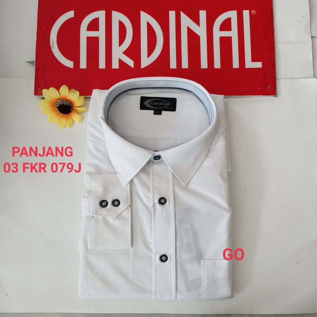 gof M-L F CARDINAL KEMEJA FORMAL PANJANG Polos RegularFit Pakaian Kemeja Kerja Pria Kantor Acara Resmi Pakaian Wisuda Original 3